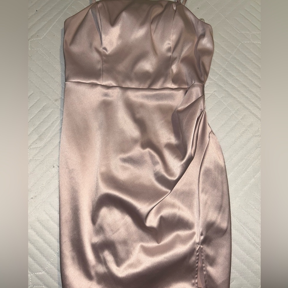 Elegant Pink Strap Dress